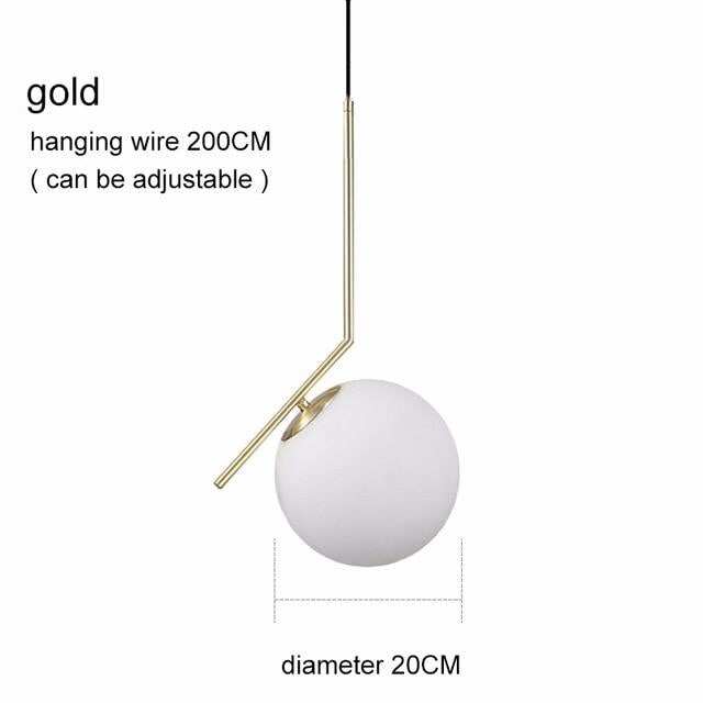 Modern Glass Ball Pendant Lights For Dining Room Indoor Home Kitchen Fixtures Hanging Lamp Bar Restaurant Decor Luminaire Lustre