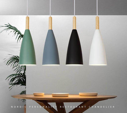 Modern Pendant Lamp Nordic Pendant Light For Dinning Room Restaurant Bedroom LED Hanging Lamp E27 Aluminum LED Night Lighting