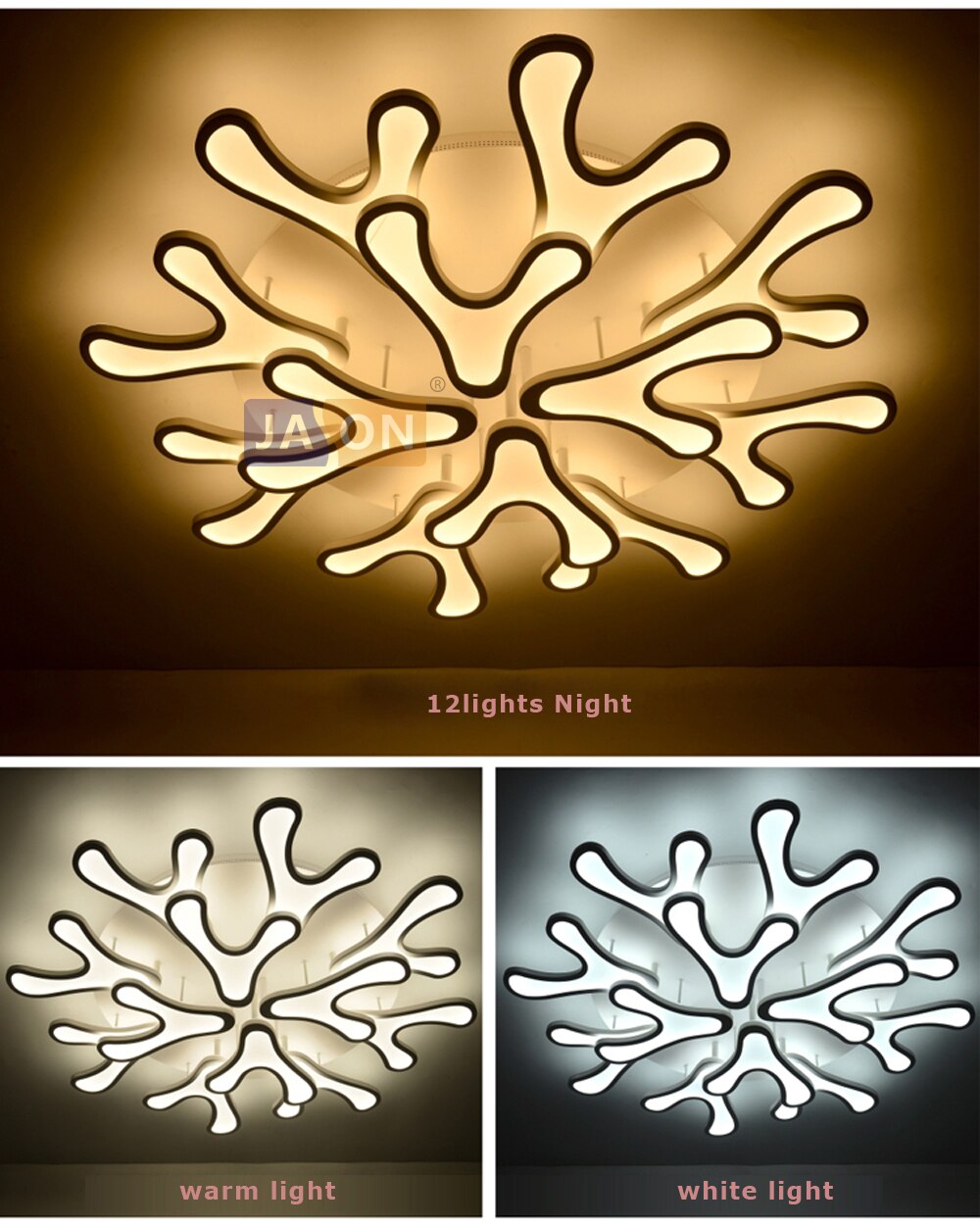 LED Modern Iron Acrylic Antlers Round LED Lamp.LED Light.Ceiling Lights.LED Ceiling Light.Ceiling Lamp For Foyer Bedroom