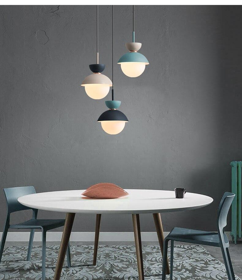 Candelabro peque?o n¨®rdico personalidad creativa macaron l¨¢mpara dormitorio luz colgante
