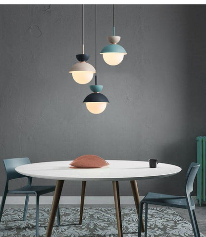 Candelabro peque?o n¨®rdico personalidad creativa macaron l¨¢mpara dormitorio luz colgante