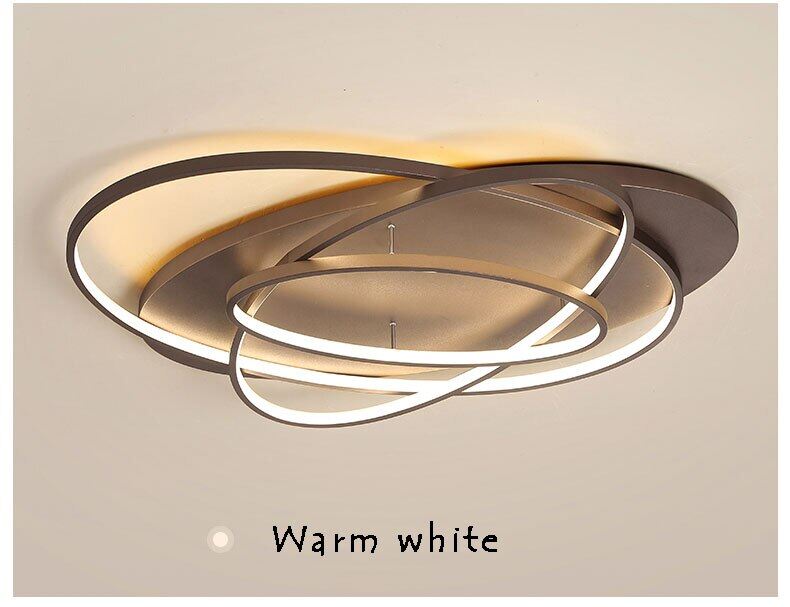 Coffee&White Body Modern Led Ceiling Lights AC Art Decoration LED Ceiling Lamp For Living Room Bedroom Dining Room Lamp