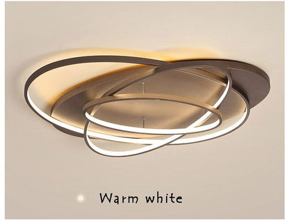 Coffee&White Body Modern Led Ceiling Lights AC Art Decoration LED Ceiling Lamp For Living Room Bedroom Dining Room Lamp