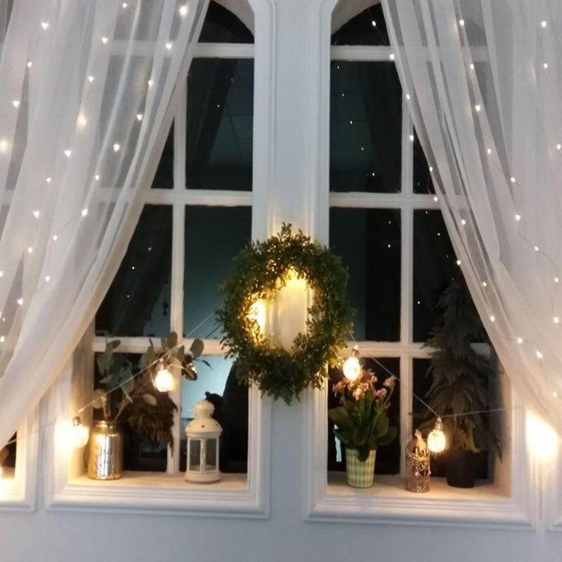 3M LED USB Power Remote Control Curtain Christmas Garland Lights Fairy Lights LED String Lights Party Garden Home Wedding Decor
