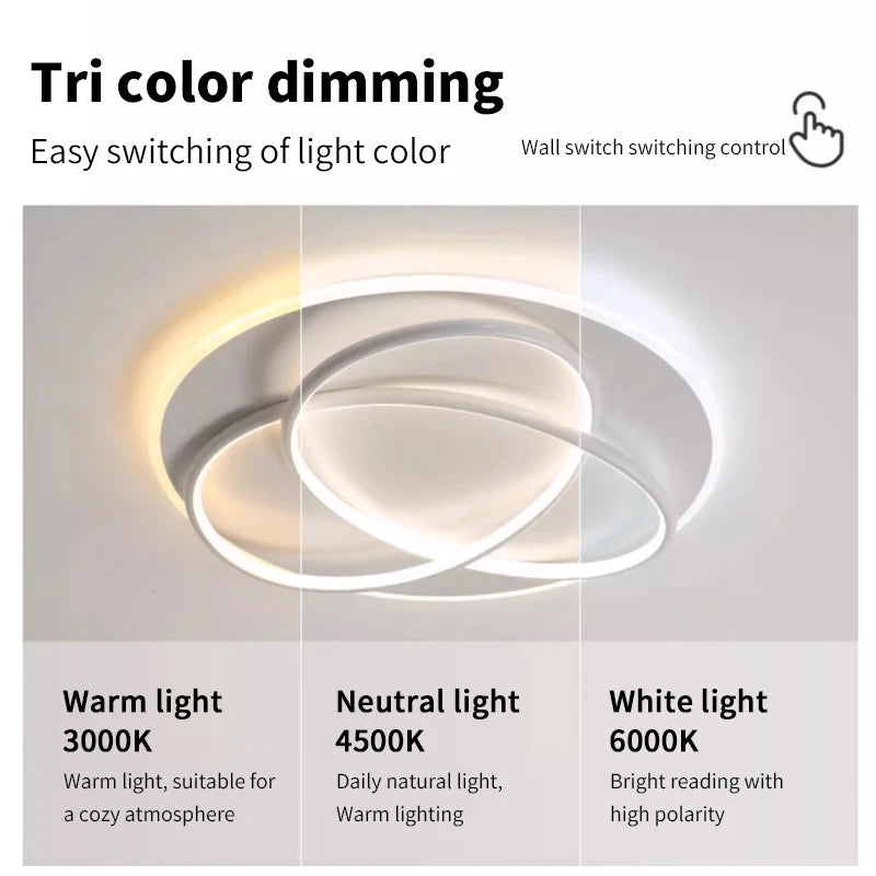 Modern Round Ceiling Lamp Living Room Dining Room Bedroom Ceiling LED Ceiling Lamp Lighting Lamps