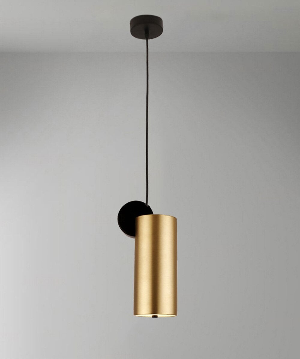 Gold pendant Lights Hanging Lamp brass pleated Lighting Restaurant Bar Hall Light Creative Japanese Brass Bedside Simple