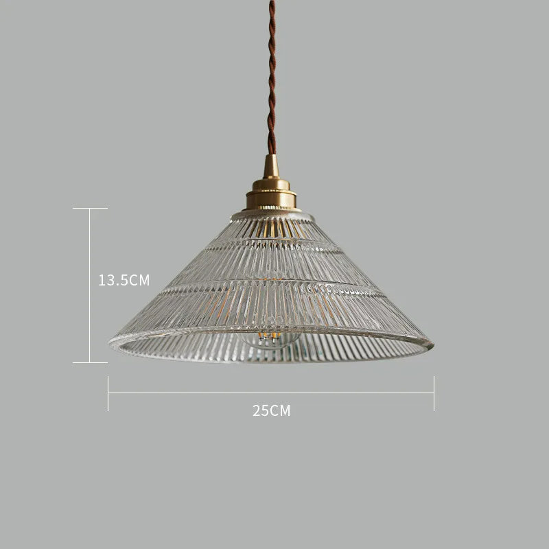 LED French glass chandelier for bedside, bar, dining room minimalist home decoration, pendant wire 1.5M