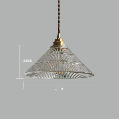 LED French glass chandelier for bedside, bar, dining room minimalist home decoration, pendant wire 1.5M