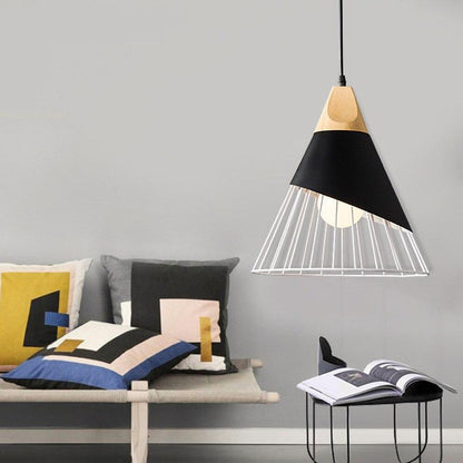 Modern Wood Pendant Lights led hang lamp Colorful Aluminum Pendant Lamps for Living room/Bedroom/Restaurant lights