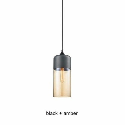 Glass Lamp Modern Pendant Lights Kitchen Fixtures For Dining Room Restaurant Bar Black White Indoor Home Hanging Lighting Lustre