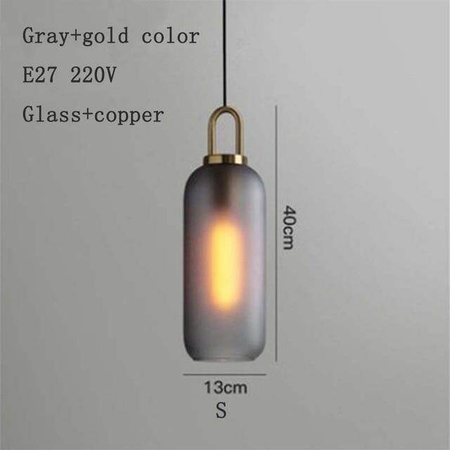 Nordic Modern Simple Glass Ball LED E27 Pendant Lights Interior Lighting Lamps Restaurant Bedroom Stair Decoration Hanging Light