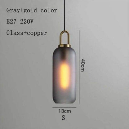 Nordic Modern Simple Glass Ball LED E27 Pendant Lights Interior Lighting Lamps Restaurant Bedroom Stair Decoration Hanging Light