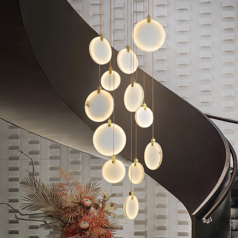 Modern Marble Pendant Lamp Living Room Bedroom Bedside Dining Room Staircase Kitchen LED Lighting