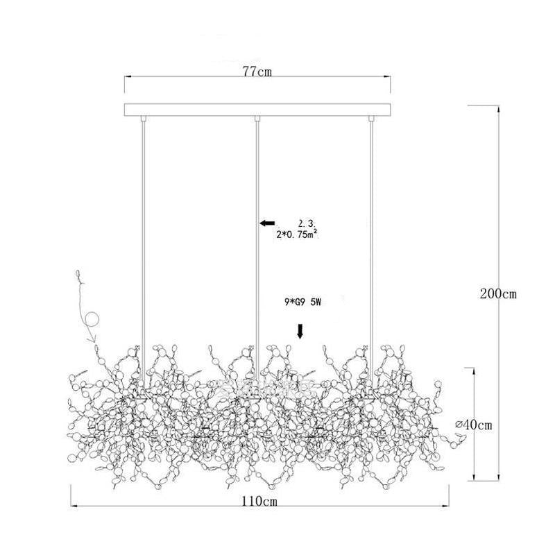Nordic Modern Creative Design Stainless Steel Chandelier