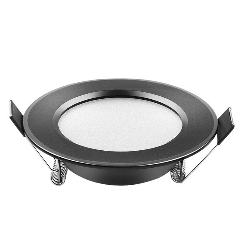 led downlight lamp Black waterproof 3w 5w 7W 9W 12W 15W led spot ceiling recessed downlights round led panel light