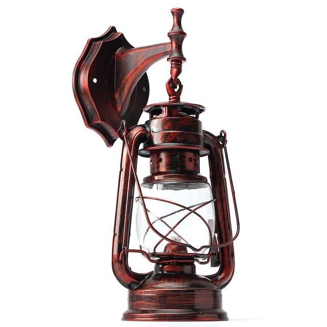 E27 Retro Classic Kerosene Lamp Wall Light Sconce Holder Portable Lights Adornment Bar Club Coffee Shop Restaurant Home Decor