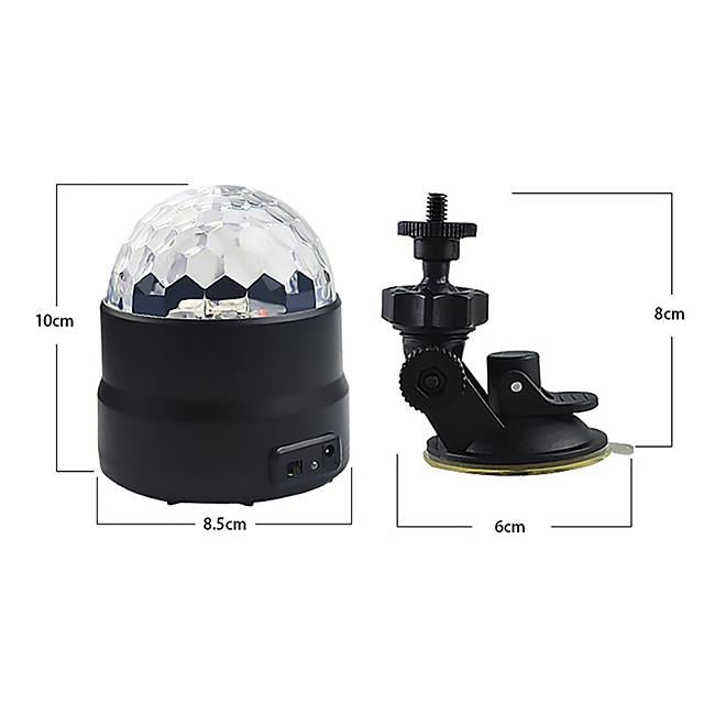 Sound Activated Rotating Disco Ball Party Lights Strobe Light USB LED Stage Lights For Christmas Home KTV Xmas Wedding Show