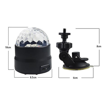 Sound Activated Rotating Disco Ball Party Lights Strobe Light USB LED Stage Lights For Christmas Home KTV Xmas Wedding Show