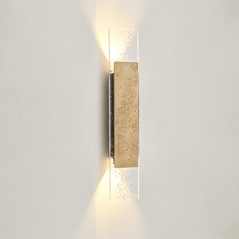 Outdoor Waterproof Wall Lamps Strip Natural stone Wall Lights 18W LED  Porch Wall Sconces  Bedroom Exterior Lighting Fixtures