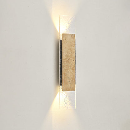 Outdoor Waterproof Wall Lamps Strip Natural stone Wall Lights 18W LED  Porch Wall Sconces  Bedroom Exterior Lighting Fixtures