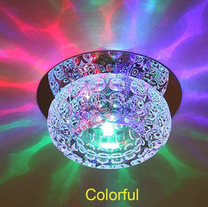 3W/5W Corridor Mirror Ceiling Lamp Aisle Veranda Lighting Down Crystal Mordern Surface Mounted LED Ceiling Lights Luces de techo