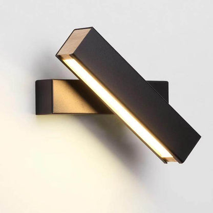 Minimalist Black-and-white Wall Lamp Creative Modern Living Room Bedroom Staircase Rotation Adjustment Log LED Wall Lamp