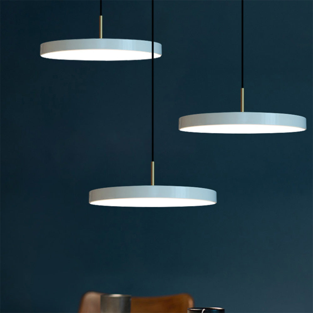 Nordic LED Pendant Light Macaron Disc LED Pendant Lamp Warm Light Warm Light Decoration Fixtures Acrylic