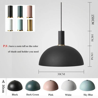 Modren Simple Pendant Lights DIY Nordic E27 Hanging Pendant Lamps Restaurant Bar Living Room Bedside Lighting Fixtures Luminaire