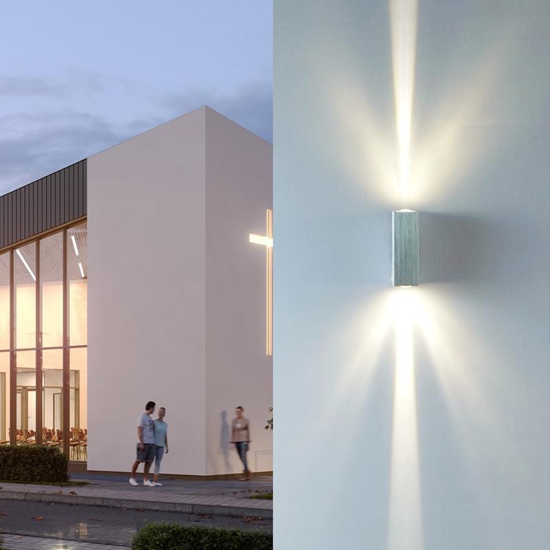 Modern LED Wall Lamp for home IP65 Aluminum Up Down Light led outdoor wall light 6W indoor bathroom Garden Porch lamp ZBD0020