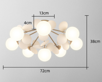 Bedroom Lamps Warm And Romantic Creative Online Celebrity Ins Petal Ceiling Lamp