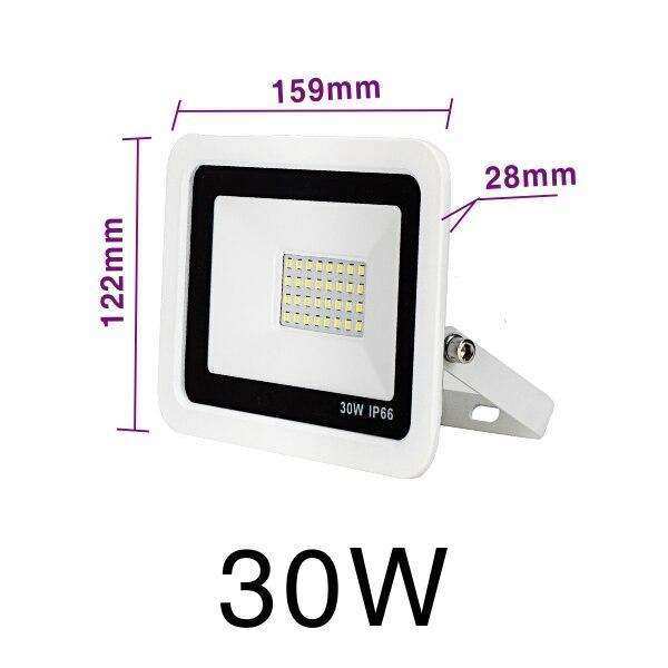 LED Floodlight 10W 20W 30W 50W 100W Warm White Cold White Outdoor Waterproof IP66 Focus Spotlight Courtyard Door Lighting