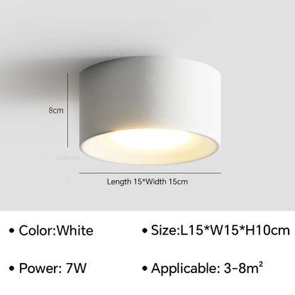 Nordic LED Ceiling Lamp Cylinder Spotlight Chandelier for Bedroom Hallway Decoration Indoor Lighting