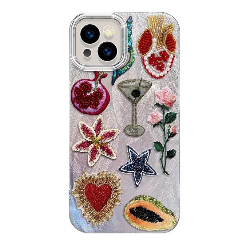 Starfish Flower Case for iPhone 17Pro 16 15 14 13 12 11 Pro Max XR 7 8 Plus Shockproof Cover Dustproof Casing