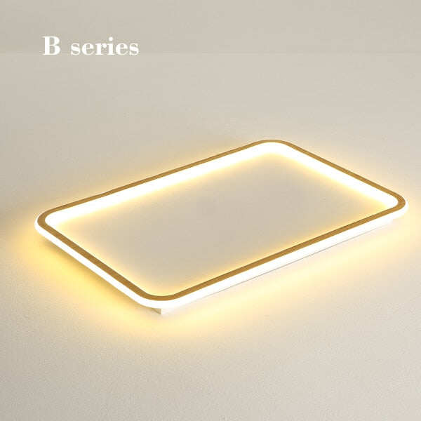 New modern black,white ultra-thin led ceiling light rectangular, round bedroom lamp living room lamp led ceiling lamp
