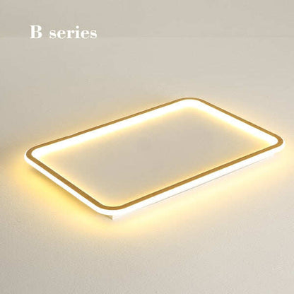 New modern black,white ultra-thin led ceiling light rectangular, round bedroom lamp living room lamp led ceiling lamp
