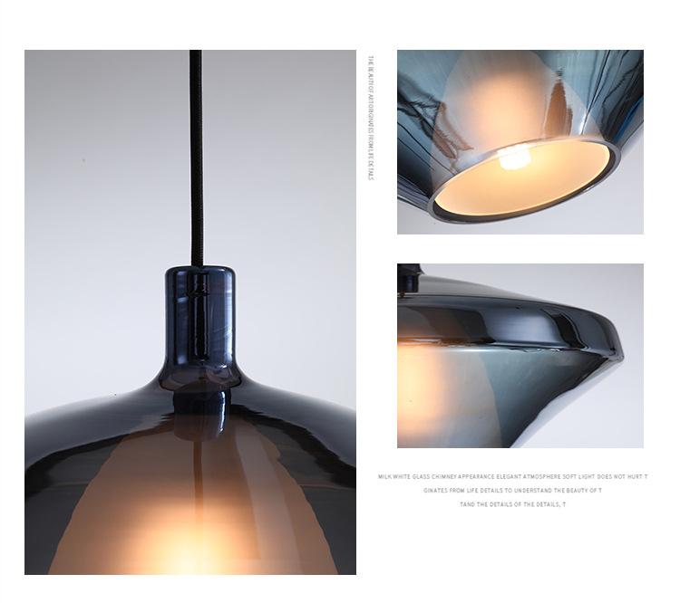 Creative Stained Glass Chandelier Nordic Single-headed Chandelier
