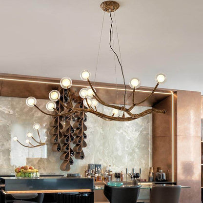 Nordic Lamp LED Pendant Lights Resin Iron Glass Bubble Industrial Lamp Restaurant Bedroom Hanging Lamp LOFT Designer Lamp