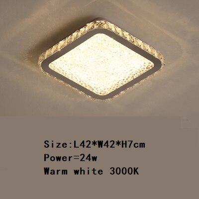 Modern K9 Crystal Circular Square Ceiling+Lights Room Light Suspension Luminaire Plafonnier LED Living Room Lights Lustre