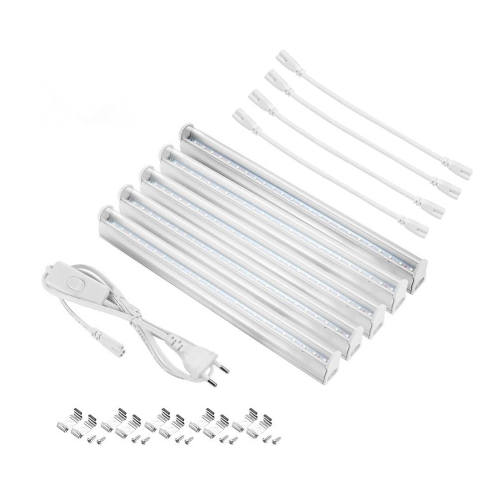 Full Spectrum Led Grow Light T5 Tube EU US Plug LED Phyto Lamps Grow LED Lamp Bar Light Hydroponic Plant Growth Light