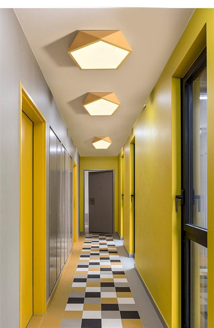 Modern Ceiling Lamps LED Alien Metal Ironware Acrylic Colorful Iron Light Children Bedroom Indoor Lightings Light Fixture