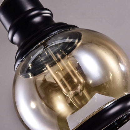 Vintage Loft Pendant Light Industrial Style Amber Glass Lamp Bar/Restaurant Retro Room Bar Bed Room 3 Style Pendant Light