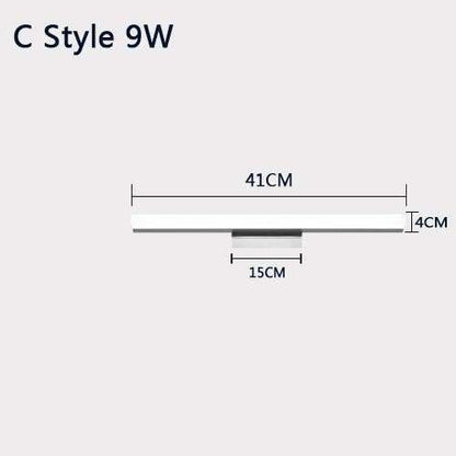 Modern Wall Lamp Super Bright Long Strips Led Mirror Light Simple Style Indoor Decors Acrylic Lamps For Bathroom Bedroom Kitchen