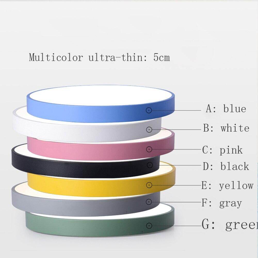 LED Simple Ceiling Lights 5CM Bedroom Study Room Remote Lamp Modern Plafonnier Led Lighting Home Indoor Decoration Plafondlamp