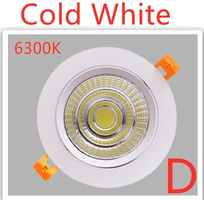 Led Downlight Dimmable lamp 3w 5w 7W 12w 15w 20w  30w 40w cob led spot ceiling recessed downlights round panel light