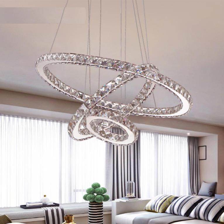 Modern LED Crystal Chandelier Lights Lamp For Living Room Cristal Lustre Chandeliers Lighting Pendant Hanging Ceiling Fixtures