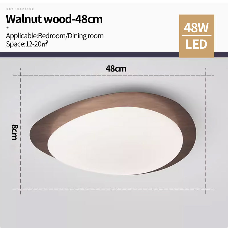 Bedroom Light Nordic Original Wood Grain Color Ceiling Light Modern Creative LED Lighting
