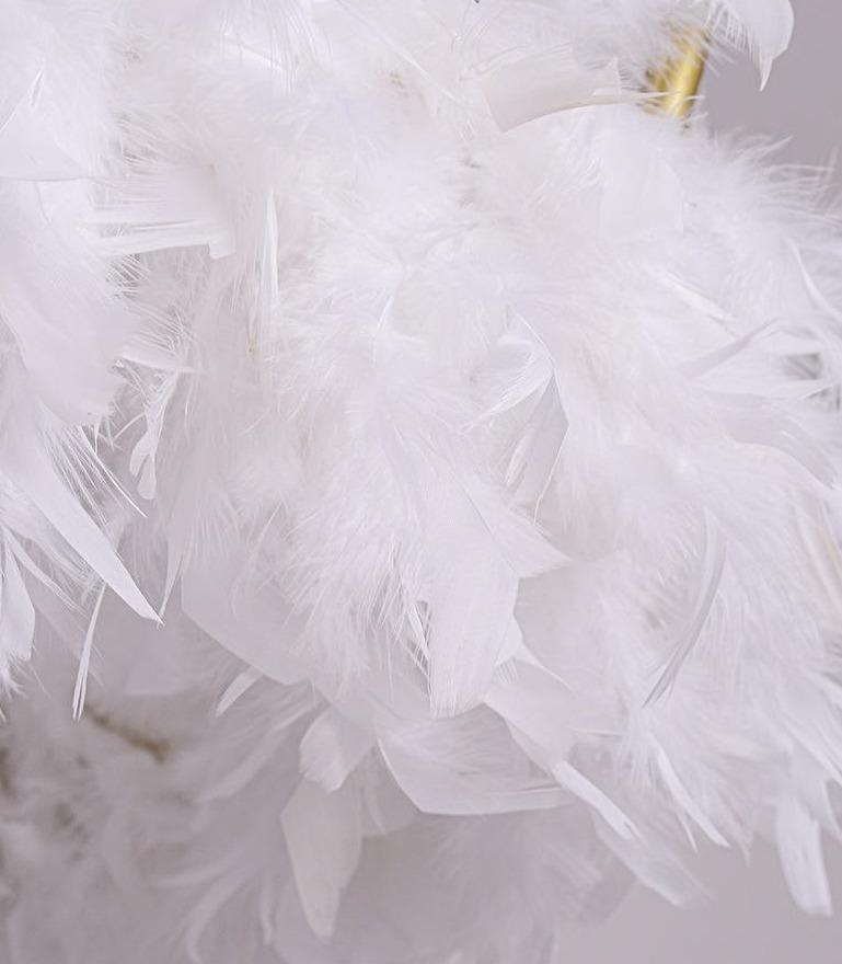 Warm Romantic Creative Crown Feather Lamp