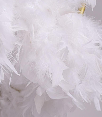 Warm Romantic Creative Crown Feather Lamp