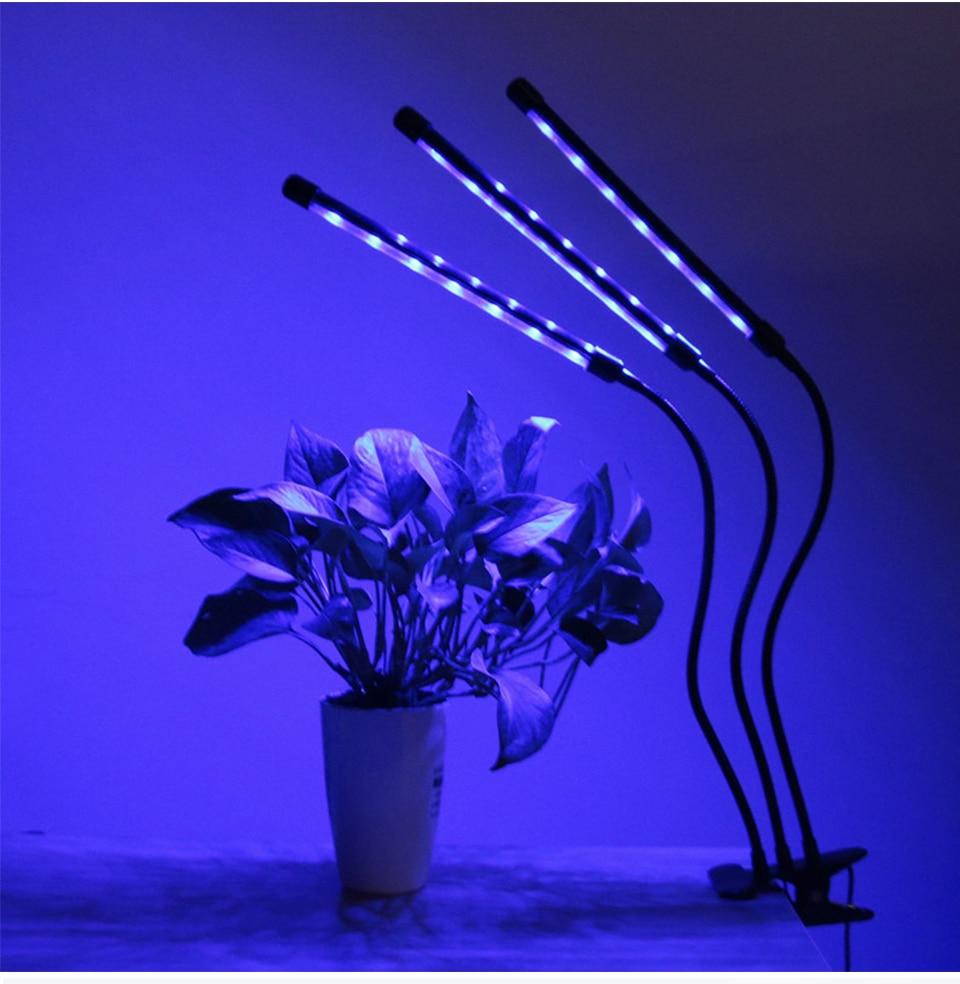 Led Grow Light 9W 18W 27W Timer Phyto Lamp For Plants Full Spectrum Grow Box Light USB 5 Dimmable For Indoor Plant Seedlings led
