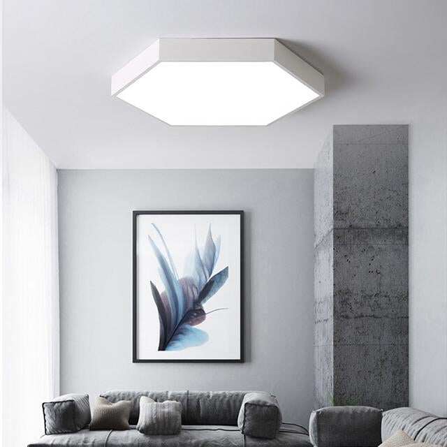LED Ceiling Light Modern Lamp Living Room Lighting Fixture Bedroom Kitchen Surface Mount Flush Panel Remote Control